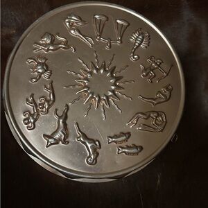 Zodiac Design Cooper Decorative Plate